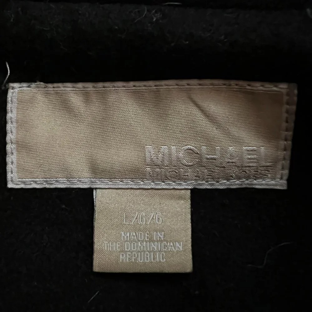 Michael Kors Mens 60% Wool Black Jacket